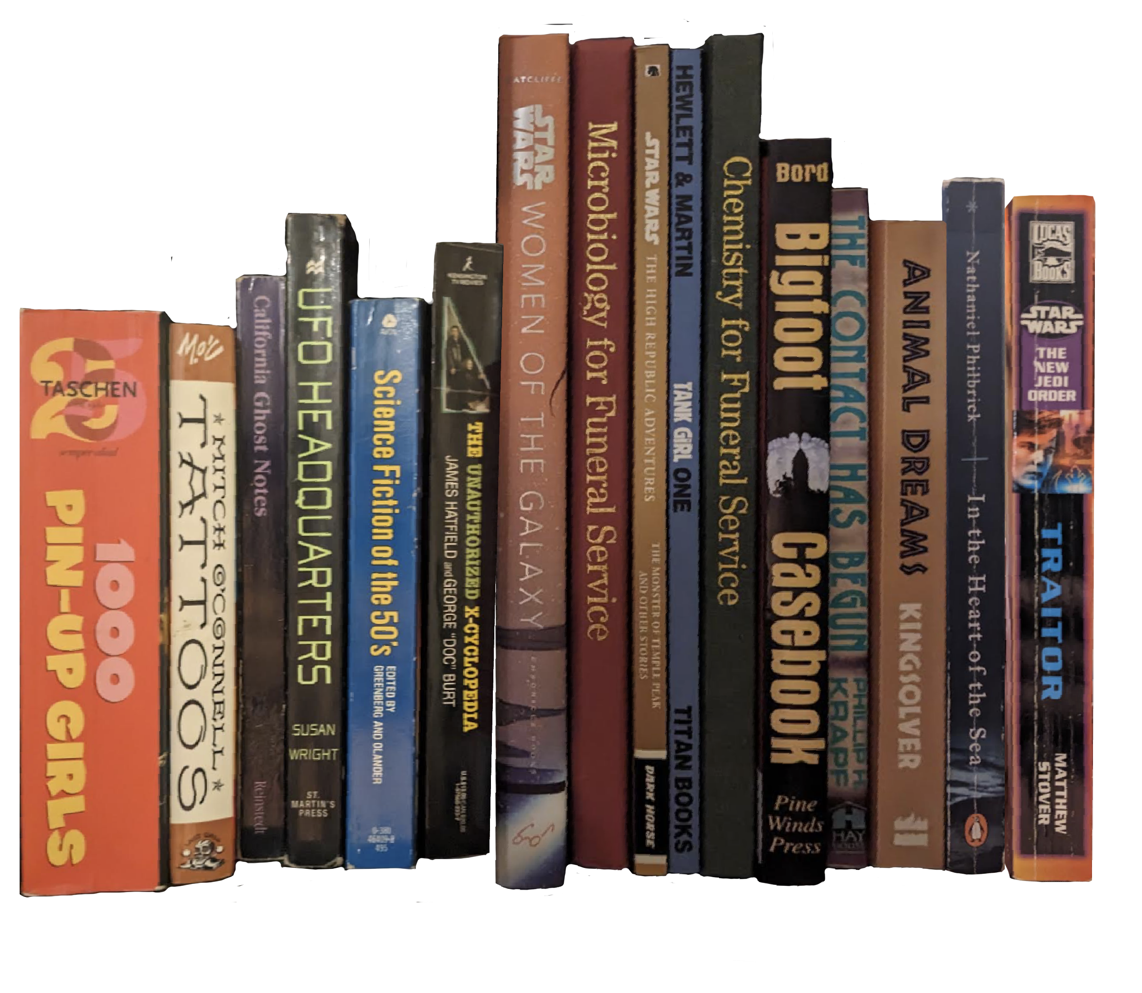 Row of books 3