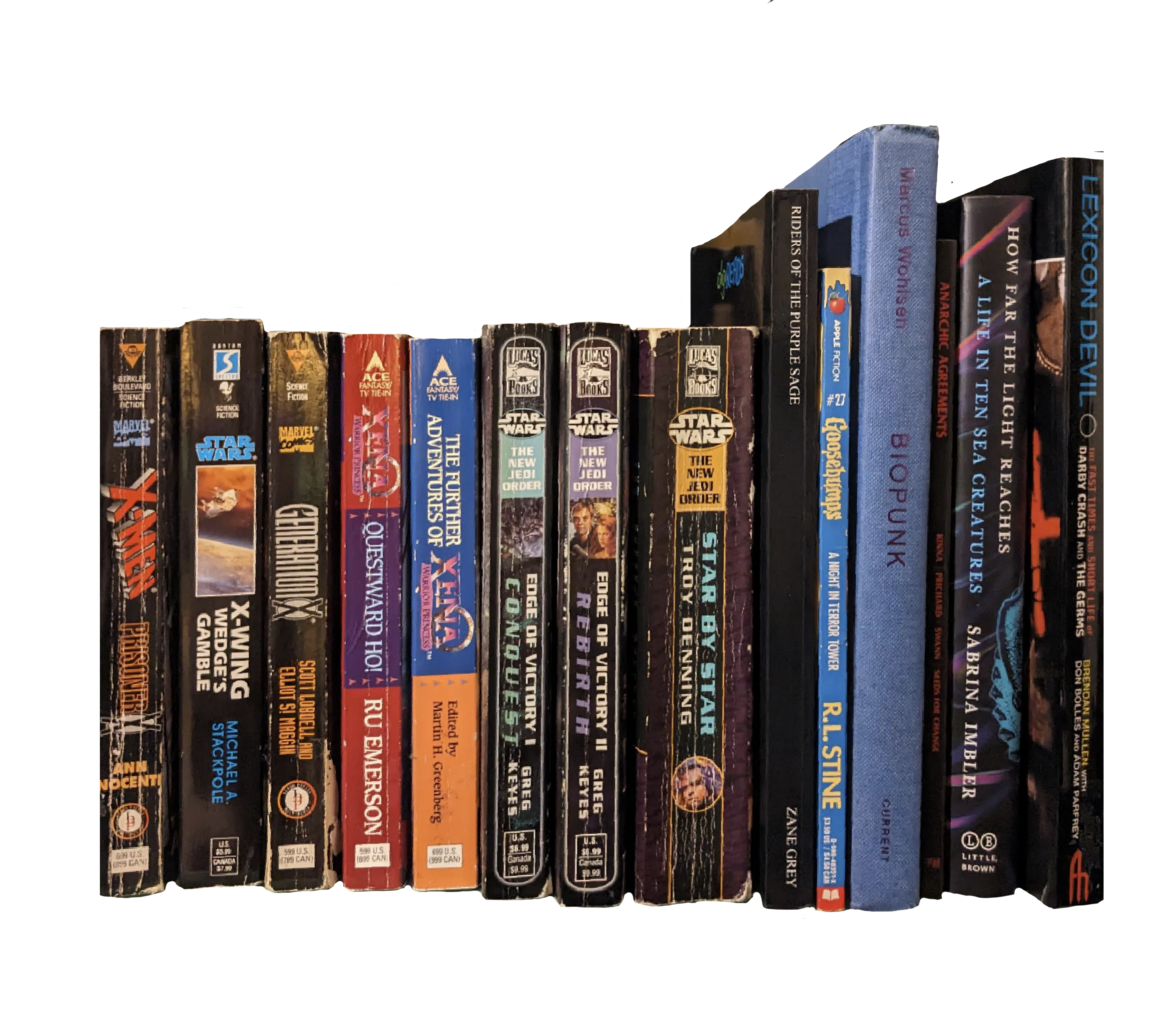 Row of books 5